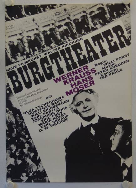 Burgtheater originales deutsches Filmplakat (R60s)